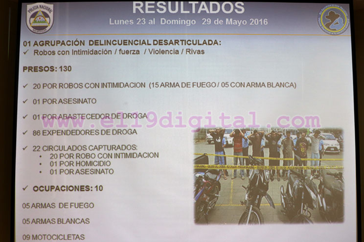 Policía Nacional brinda informe al pueblo nicaragüense