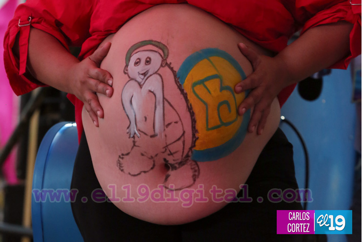 Mamá de 5, con una barriga de 56 centímetros, se llevó el premio a la “Madre Panza”