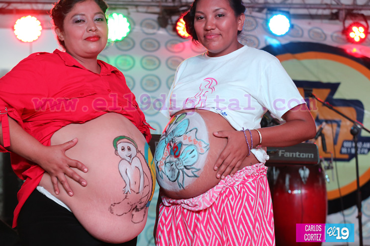 Mamá de 5, con una barriga de 56 centímetros, se llevó el premio a la “Madre Panza”