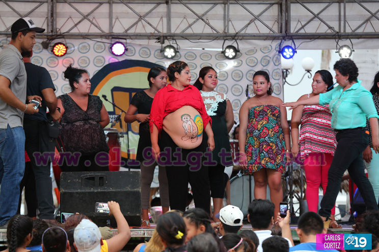 Mamá de 5, con una barriga de 56 centímetros, se llevó el premio a la “Madre Panza”
