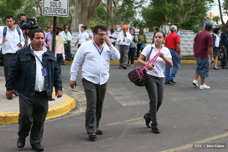 Fuertes sismos en Managua