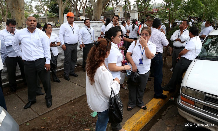 Fuertes sismos en Managua