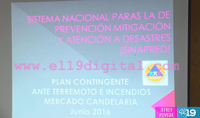 SINAPRED comparte Plan Contingente ante Terremoto e Incendios en el Mercado Roger Deshón