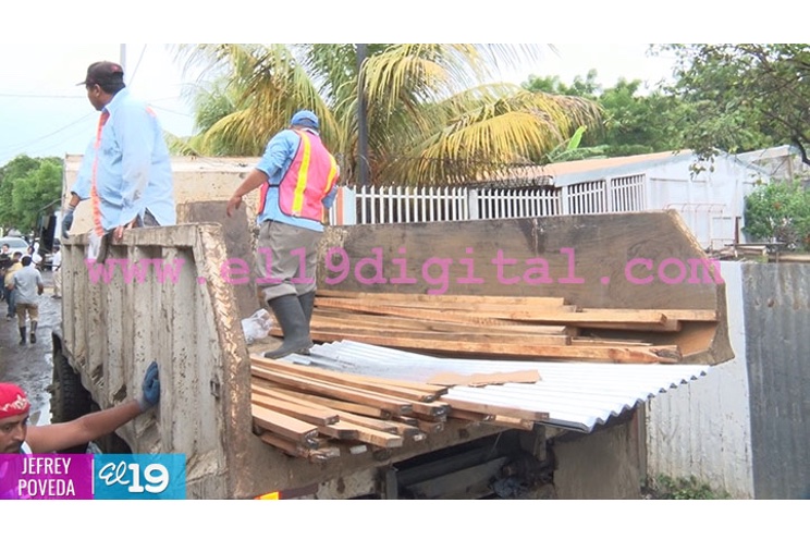 Alcaldía de Managua asiste a familias afectadas por las constantes lluvias