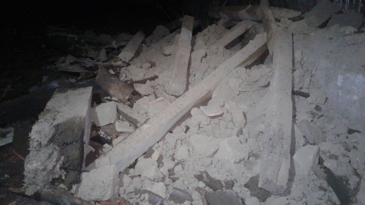 Vivienda sucumbe a lluvias en Masaya