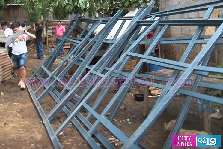 Contingente de amor y solidaridad asiste a familias de Managua afectadas por torrencial lluvia 