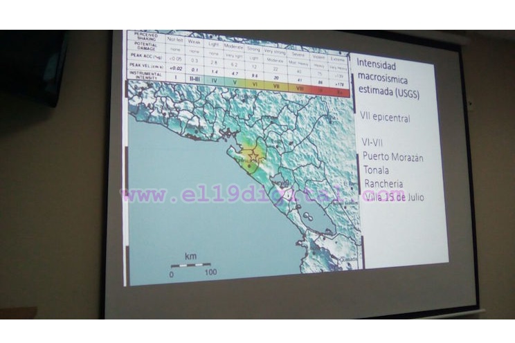 SINAPRED brinda informe sobre terremoto de 6.3 grados