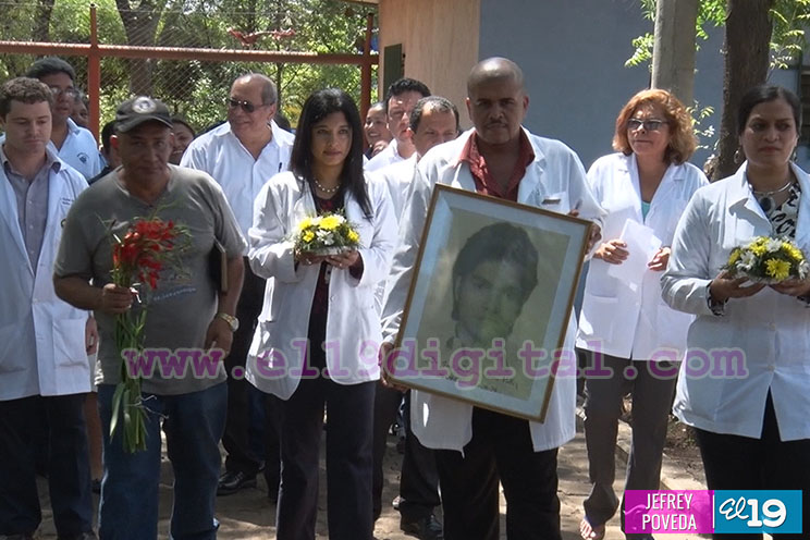Trabajadores del Hospital Psicosocial recuerdan al mártir doctor José Dolores Fletes
