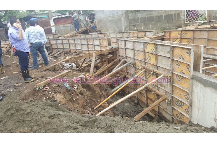 Supervisan avances de obras de drenaje en la capital