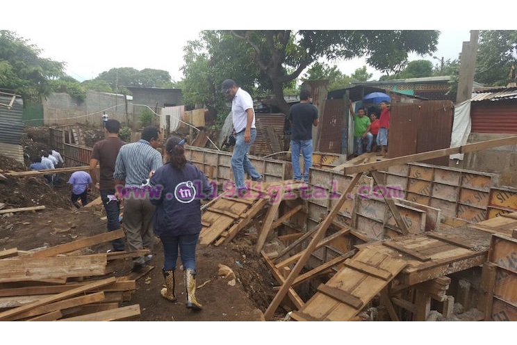 Supervisan avances de obras de drenaje en la capital