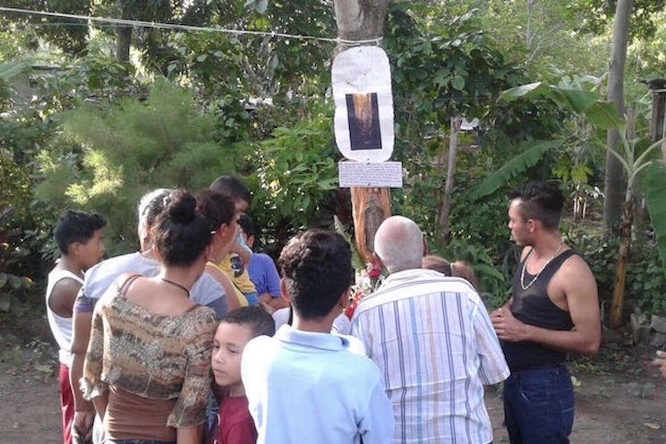 Aparece la Virgen de Guadalupe en corteza de un árbol en Estelí