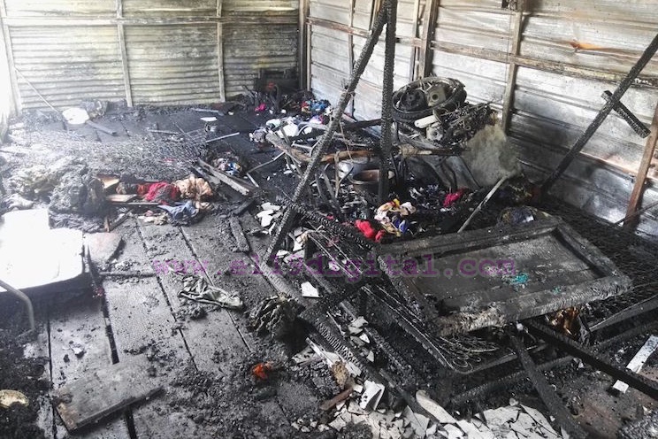 Incendio controlado en barrio anexo San Antonio