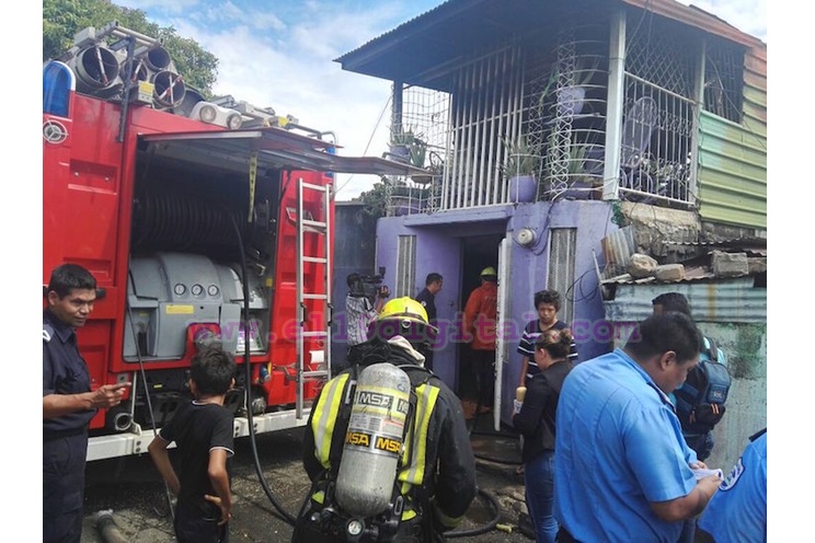 Incendio controlado en barrio anexo San Antonio
