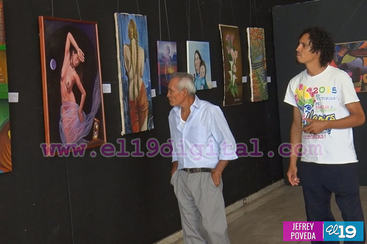 Abren al público exposición de artes plásticas en saludo al 37 aniversario de la Revolución Popular Sandinista