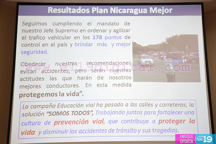 Plan Nicaragua Mejor garantiza la seguridad de los conductores y peatones