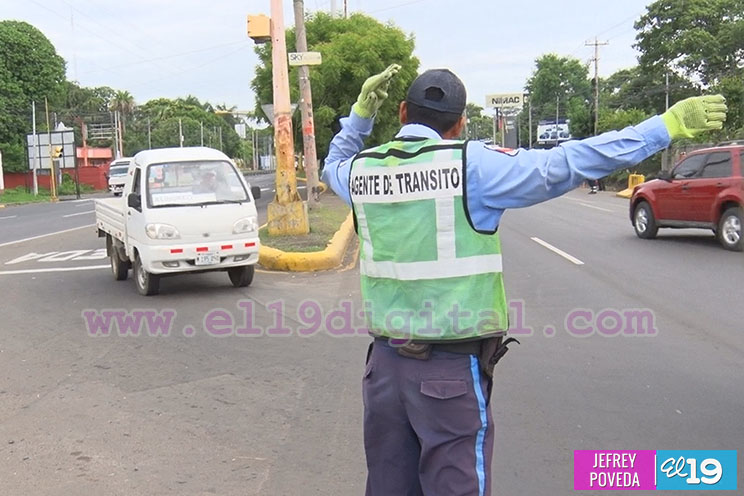 Exitoso plan de regulación vial en Managua 