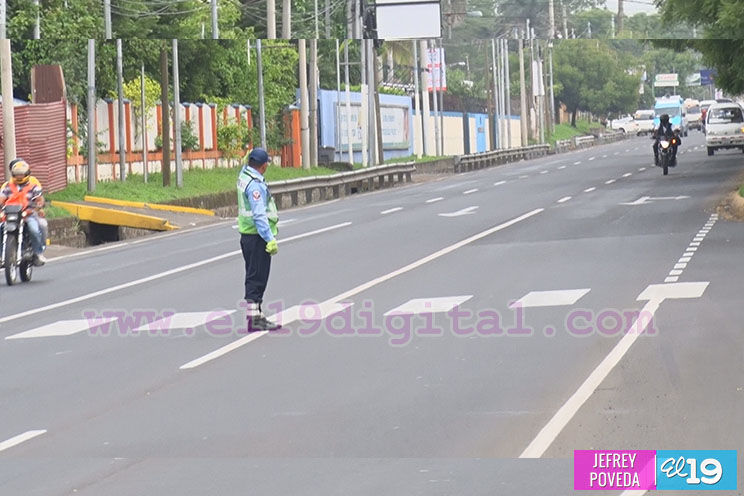 Exitoso plan de regulación vial en Managua 
