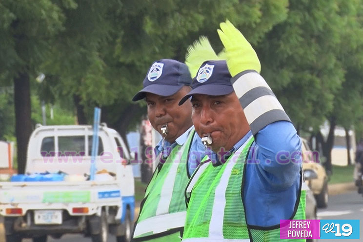 Exitoso plan de regulación vial en Managua 