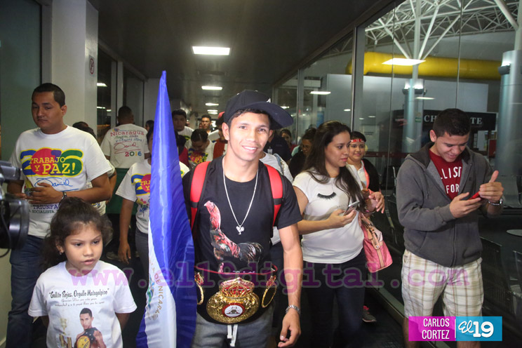 Byron “El Gallito” Rojas recibido con honores en Nicaragua