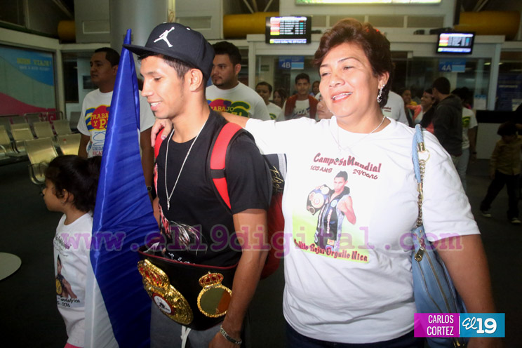 Byron “El Gallito” Rojas recibido con honores en Nicaragua
