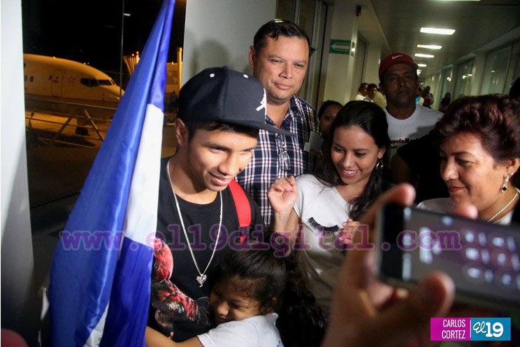 Byron “El Gallito” Rojas recibido con honores en Nicaragua