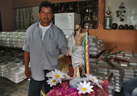 Niquinohomo vive su tradicional procesión de Jesús Resucitado