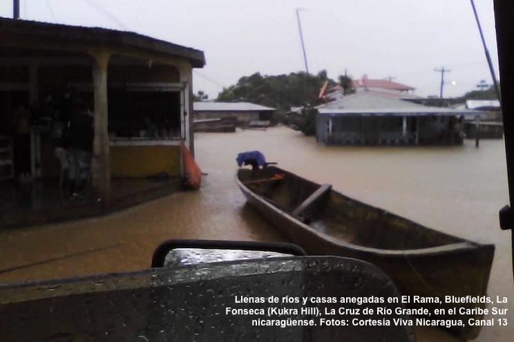 Alerta Amarilla en Ciudad Rama por crecida del Río Escondido