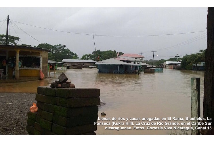Alerta Amarilla en Ciudad Rama por crecida del Río Escondido