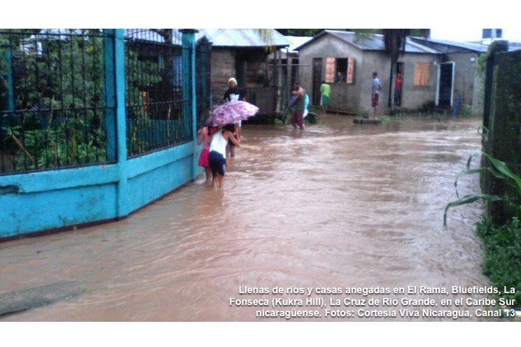 Alerta Amarilla en Ciudad Rama por crecida del Río Escondido
