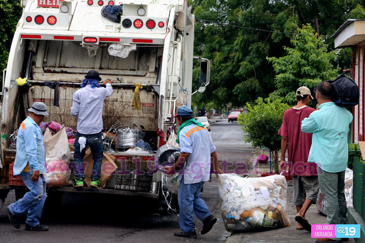 Alcaldía de Managua continúa trabajando por espacios libres de basura en barrios capitalinos  