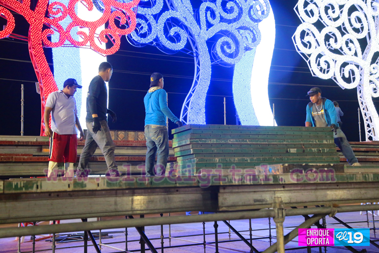 Así continúan los preparativos en Plaza de La Fé para celebrar el 19 de Julio
