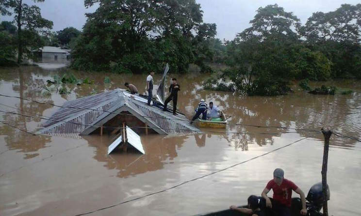 Asisten a familias en Prinzapolka por anegaciones