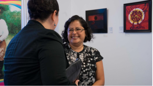 La pintura convergiendo como reflexión del proceso revolucionario sandinista cautivó al público alemán