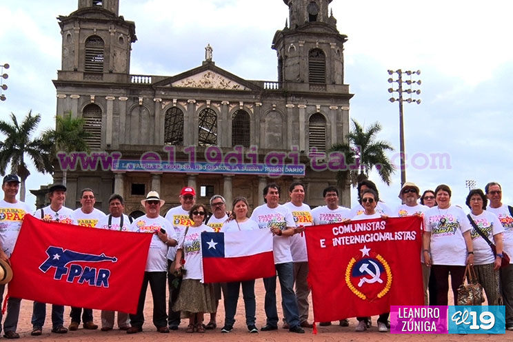 Delegación de internacionalistas de Chile participa de celebraciones previas al 37/19