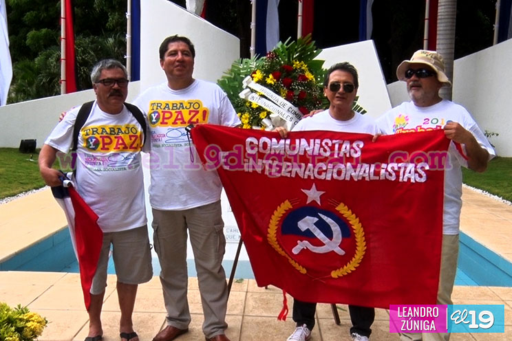 Delegación de internacionalistas de Chile participa de celebraciones previas al 37/19