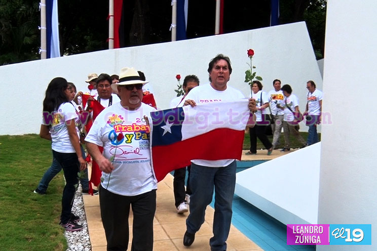 Delegación de internacionalistas de Chile participa de celebraciones previas al 37/19