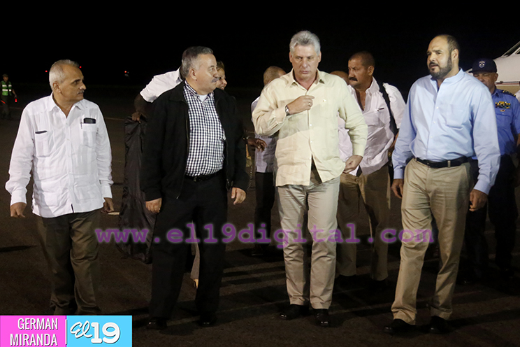 Llega a Nicaragua Vicepresidente de Cuba, Miguel Díaz-Canel