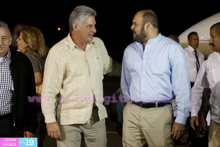 Llega a Nicaragua Vicepresidente de Cuba, Miguel Díaz-Canel