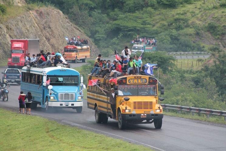 En Fotos: Familias de Jinotega parten en Alegría hacia Plaza La Fe