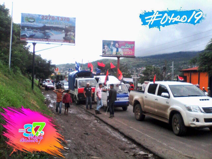 Caravanas de la Victoria cada vez más cerca de Managua