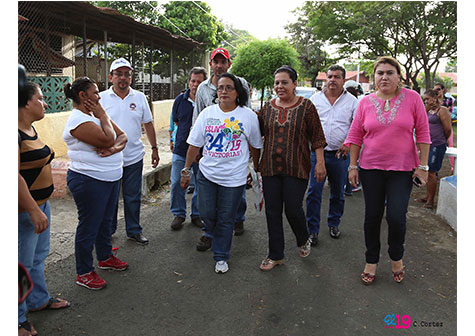 Inauguran obras de mejoramiento vial en la Colonia Managua