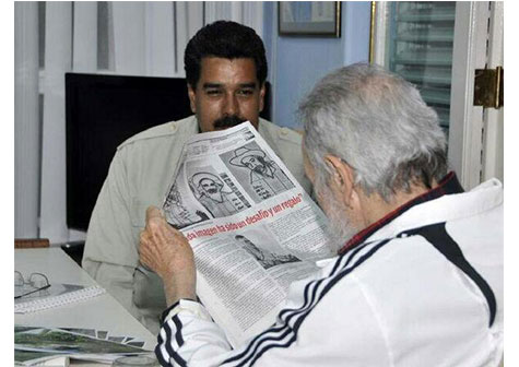 Presidente Maduro calificó encuentro con Fidel Castro como una reunión histórica