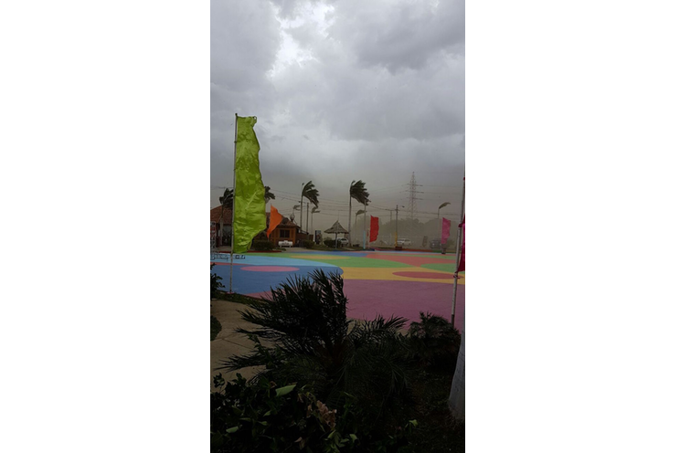 Fuertes vientos se registran en Managua