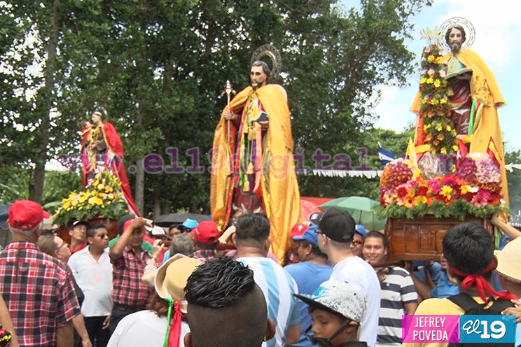 Devotos de Santiago Apóstol se vuelcan en devoción y fe durante fiestas patronales de Jinotepe