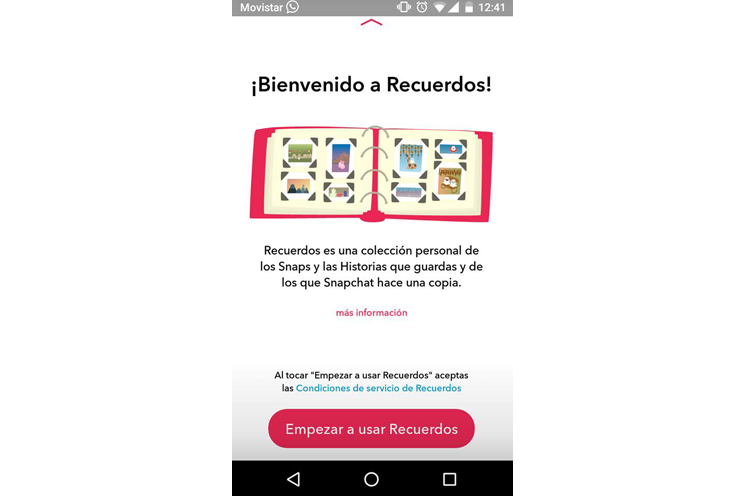 Snapchat se reinventa con "Recuerdos"