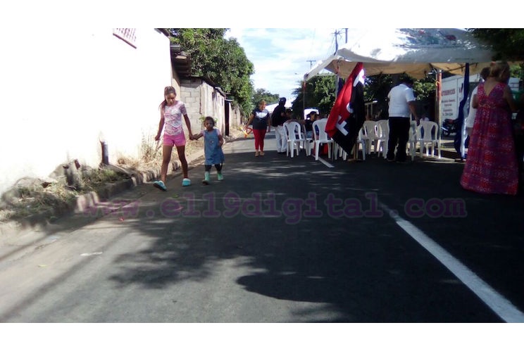Alcaldía de Managua inaugura recarpeteo de calles en Batahola Sur