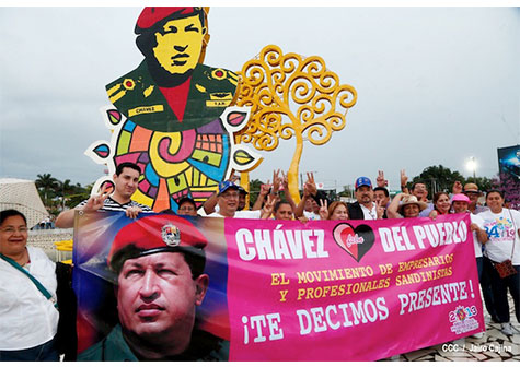 NICARAGUA CELEBRA 59 NATALICIO DEL COMANDANTE CHÁVEZ