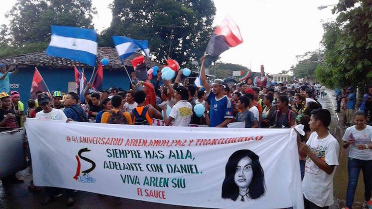 En el Sauce: Pueblo y Juventud Sandinista commemoran a Arlen Siú 