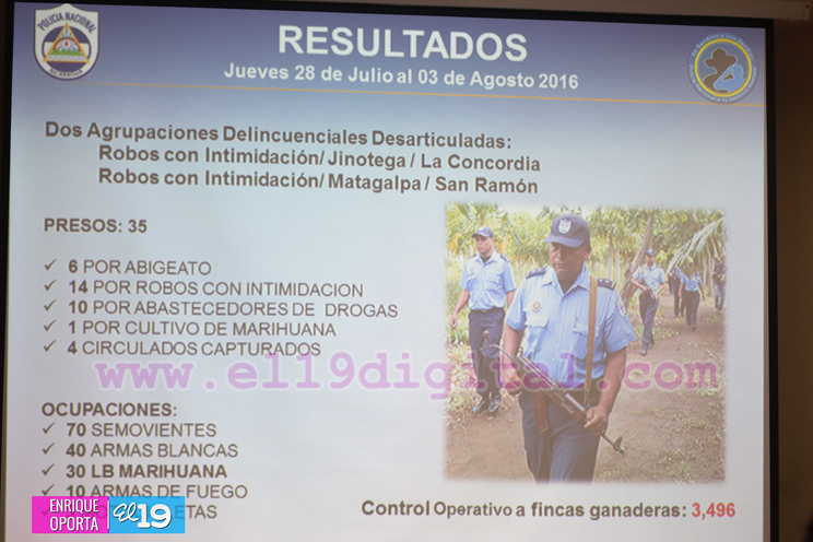 Policía Nacional presenta resultados del plan de seguridad en el campo