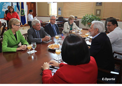 Canciller Samuel Santos recibe al Subsecretario Adjunto de Comercio de EEUU